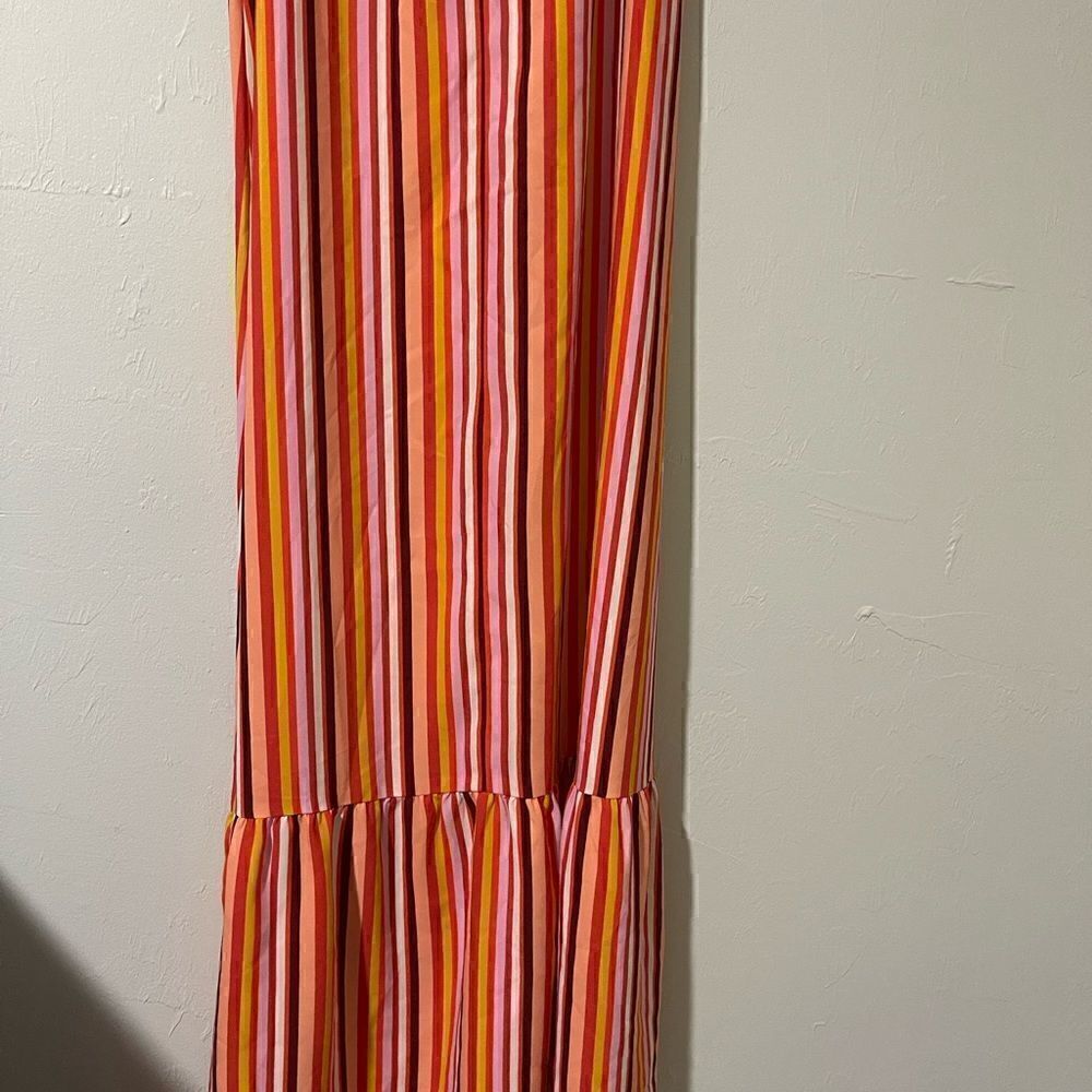 Loft long maxi dress multi color dress XS